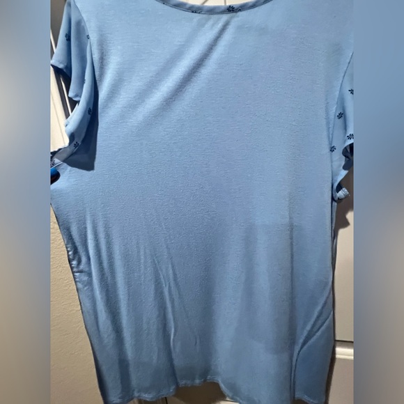 Papermoon Blue Relaxed Flutter Sleeve Blouse - Picture 2 of 5